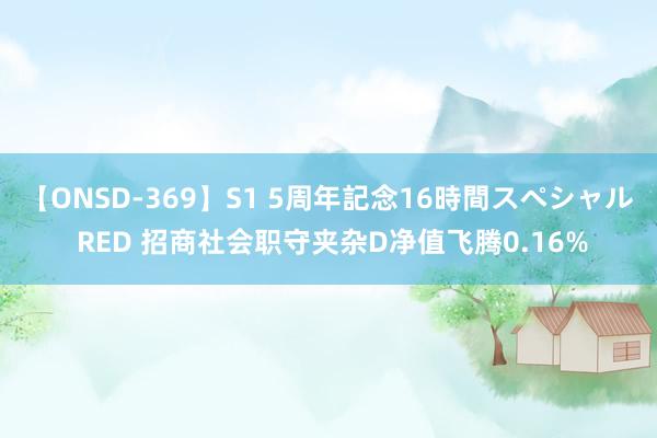 【ONSD-369】S1 5周年記念16時間スペシャル RED 招商社会职守夹杂D净值飞腾0.16%